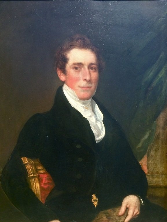 Manner of Gilbert Stuart: Manner of Gilbert Stuart (American, 1755-1828), portrait of a gentleman, circa 1820, oil on panel, size 33 X 25 3/4 inches, frame 36 1/4 X 29 inches.