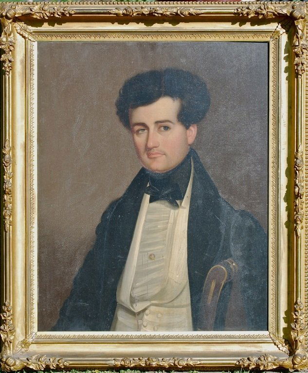 American Folk Portrait in Fancy Frame (1 of 3)