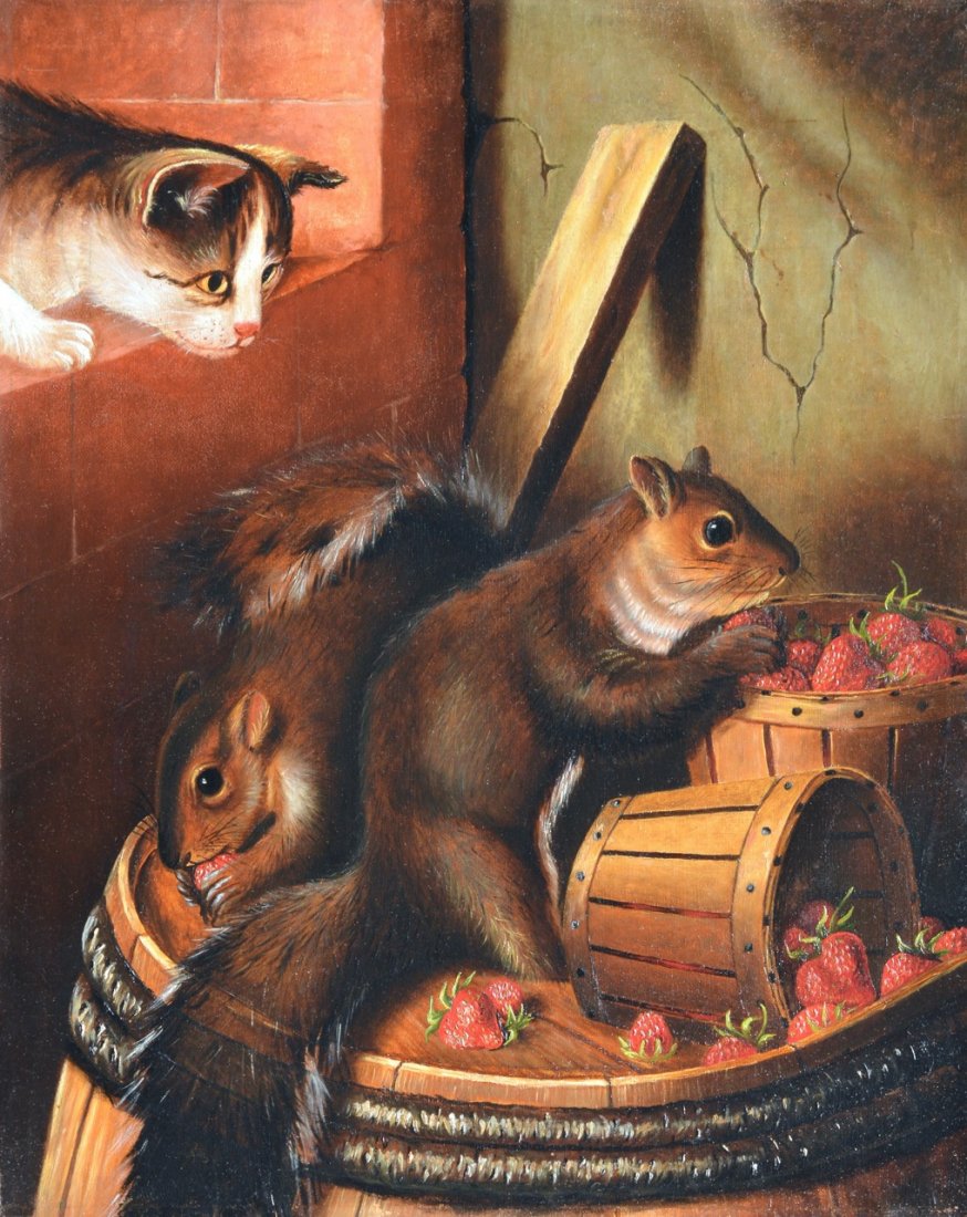 Susan Waters - Cat Watching Squirrels (1 of 6)