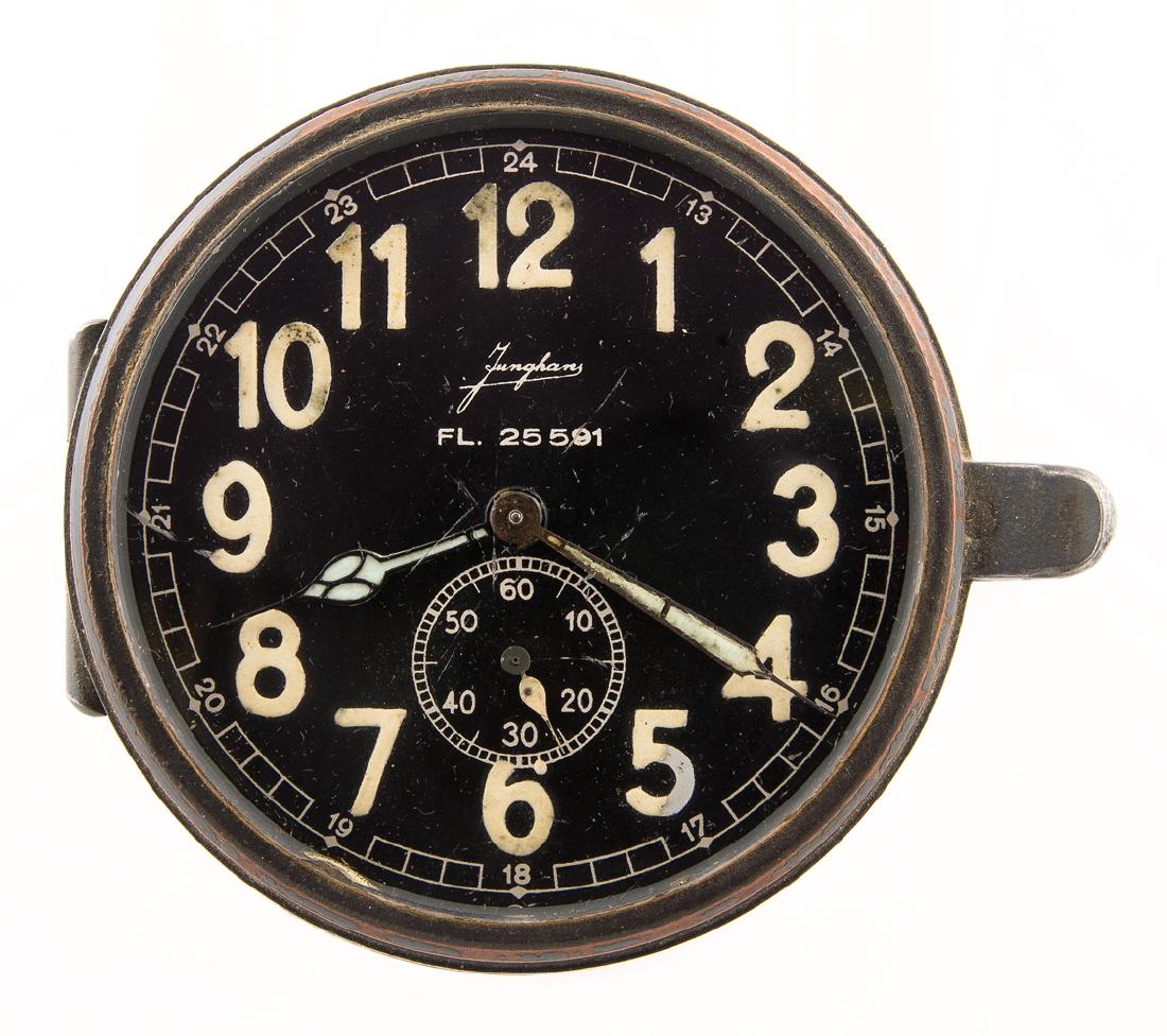 Luftwaffe Instrument Panel Clock Junghans Gebruder,