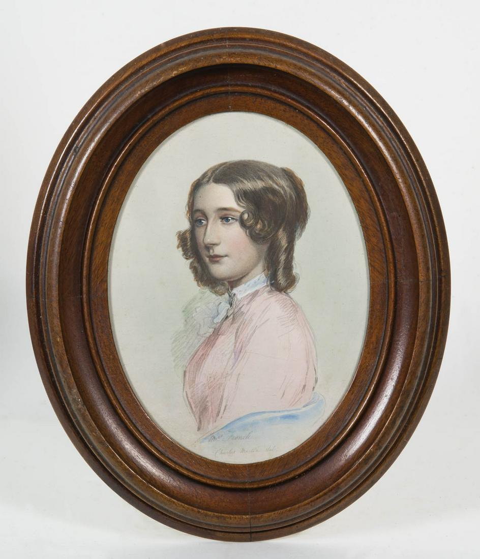 WATERCOLOR BY CHARLES MARTIN 19th c. watercolor on (1 of 1)