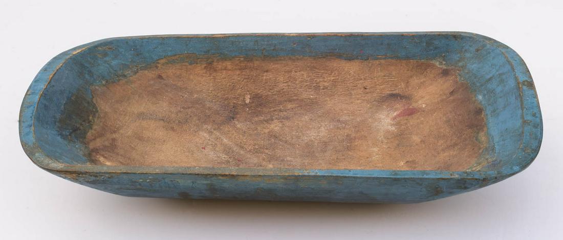 EARLY WOOD TRENCHER New England, maple, with original (1 of 2)