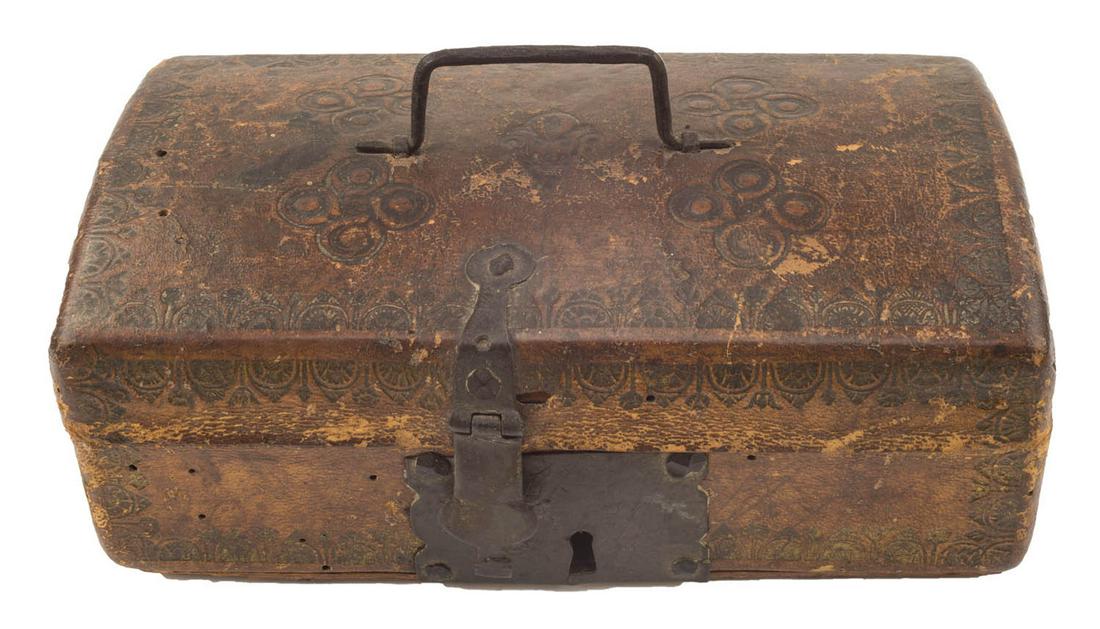 THREE RARE TRAVELING BOXES Late 17th/early 18th c. (1 of 7)
