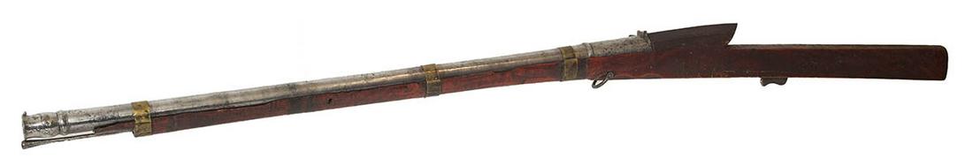 ASIAN MATCHLOCK TORADAR18th c. matchlock toradar, from: ASIAN MATCHLOCK TORADAR18th c. matchlock toradar, from India, threaded barrel with some stock damage, 53" l.