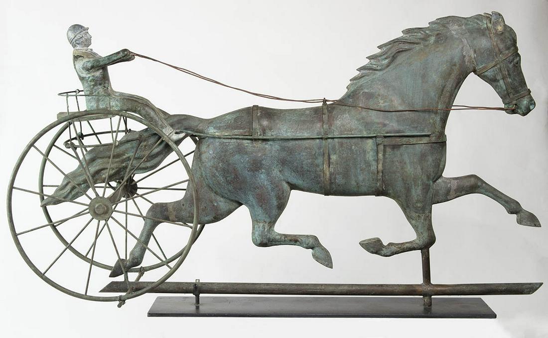 TROTTING HORSE WEATHERVANEEarly trotting horse with (1 of 2)