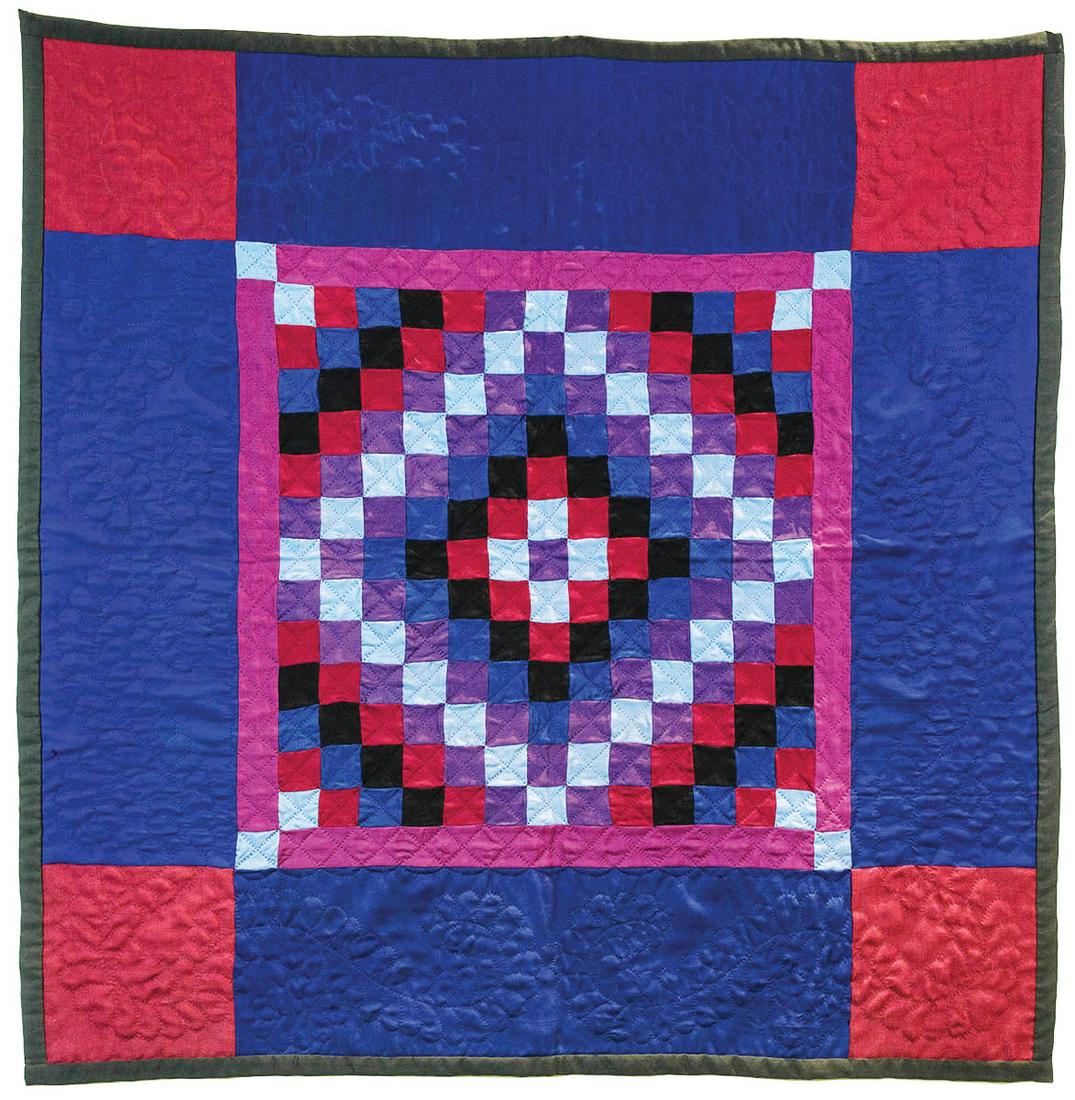 EARLY AMISH CRIB QUILT"Sunshine and Shadow" pattern, in (1 of 1)