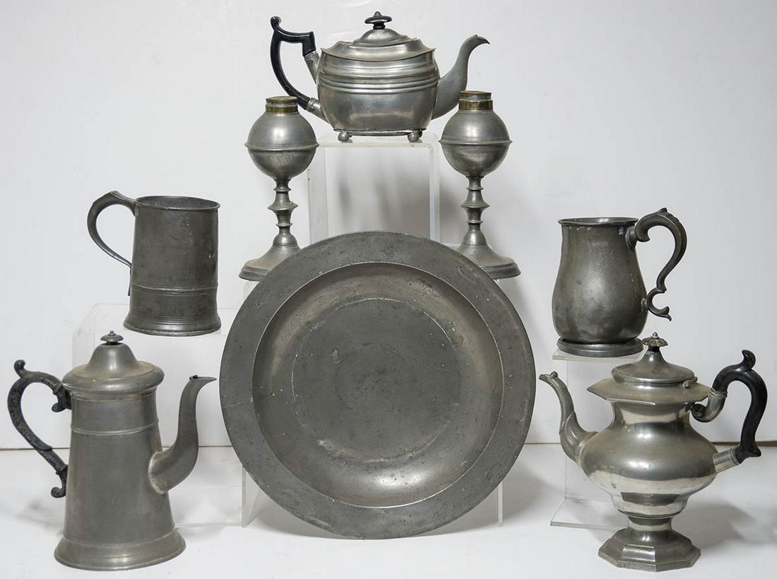 19TH C. AMERICAN AND ENGLISH PEWTERCollection includes (1 of 1)