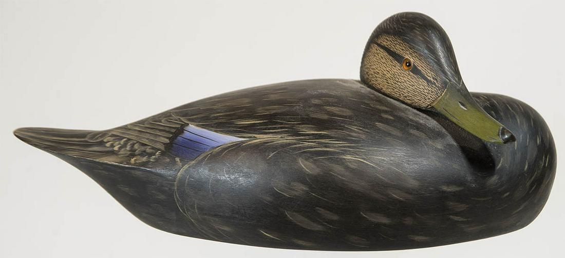 BLACK DUCK DECOYStamped on bottom "Martin D. Collins (1 of 4)