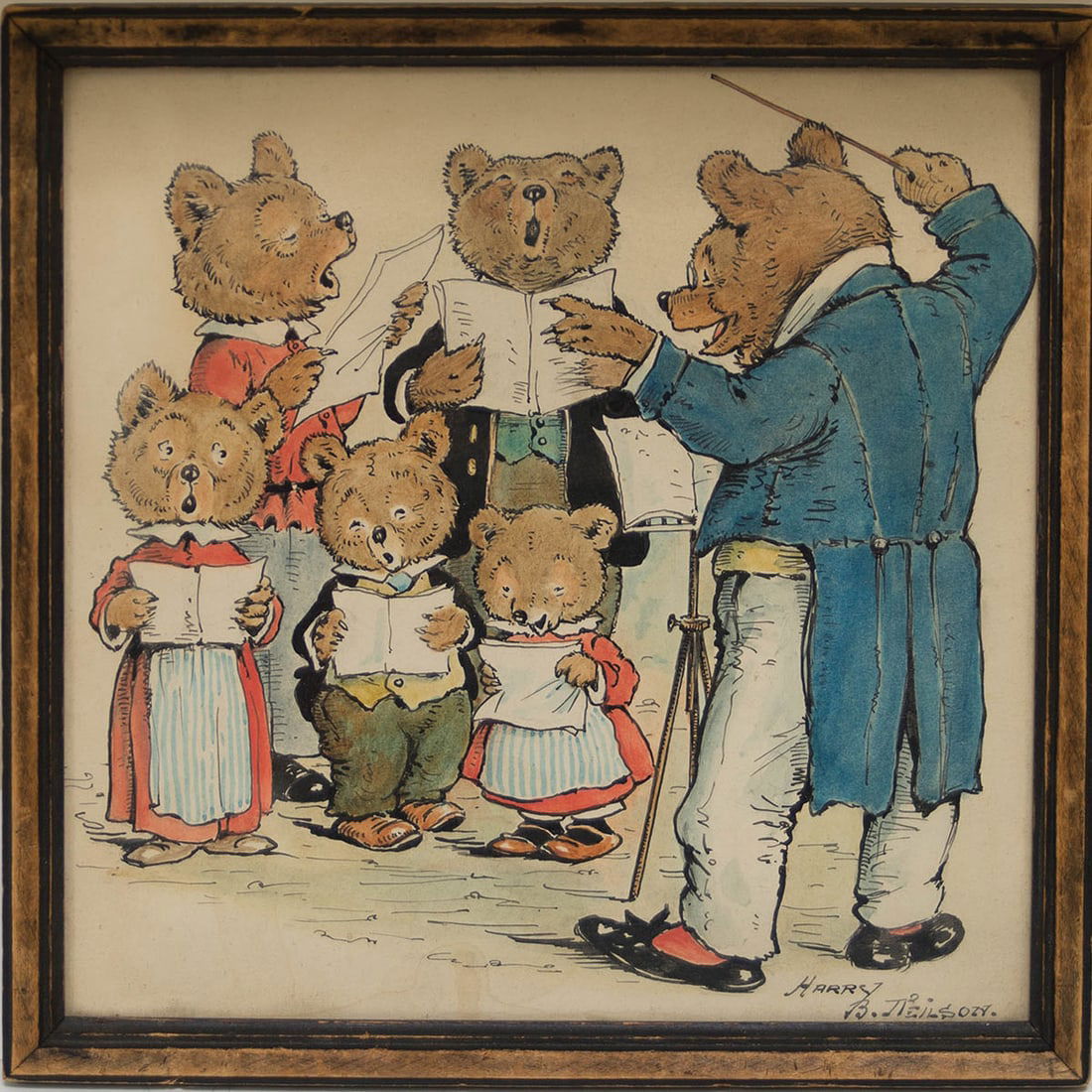 WATERCOLOR ON PAPER Signed l.r. "Harry B. Neilson", (British, 1861-1941), children's book (1 of 3)