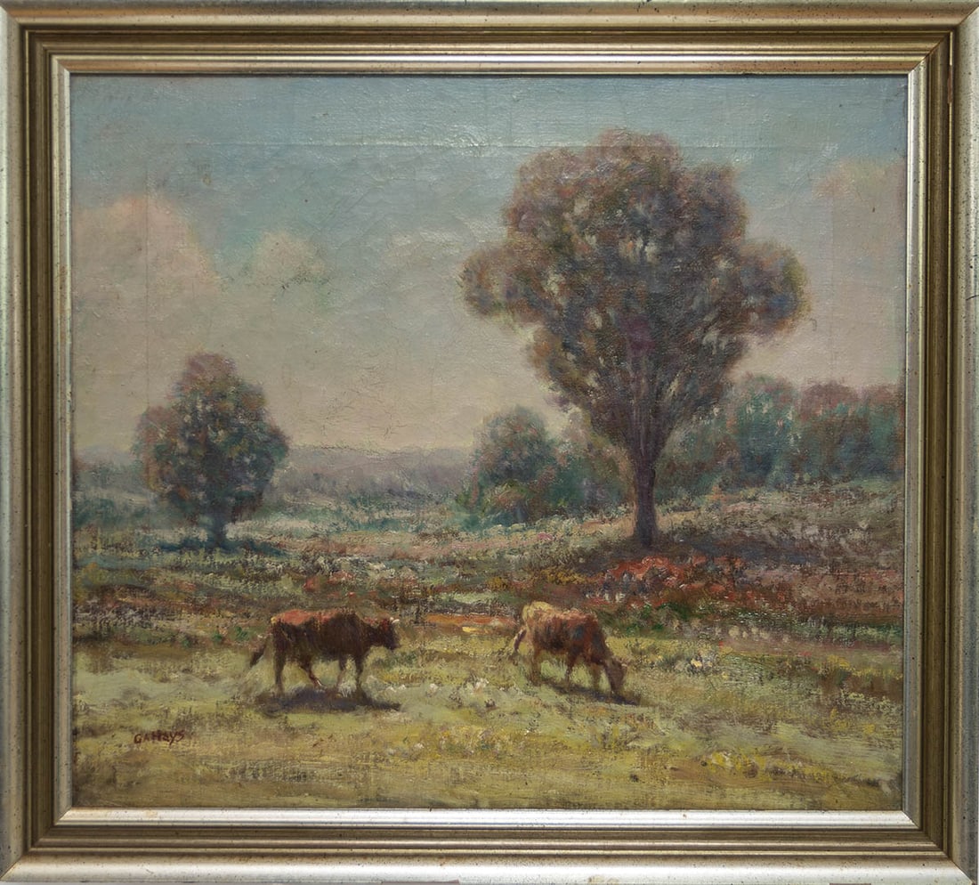 PAINTING ATTRIBUTED TO GEORGE HAYS Attributed to George Arthur Hays (American, 1854-1945), oil on (1 of 3)