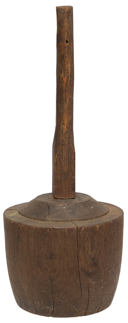 RARE SHAKER WOODEN BASKET FORM Very dense hardwood basket form, 7" h, 9" dia, rotating turned maple (1 of 2)