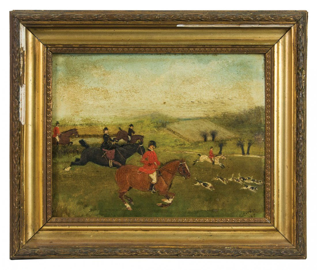 Fox hunting oil and prints (1 of 7)