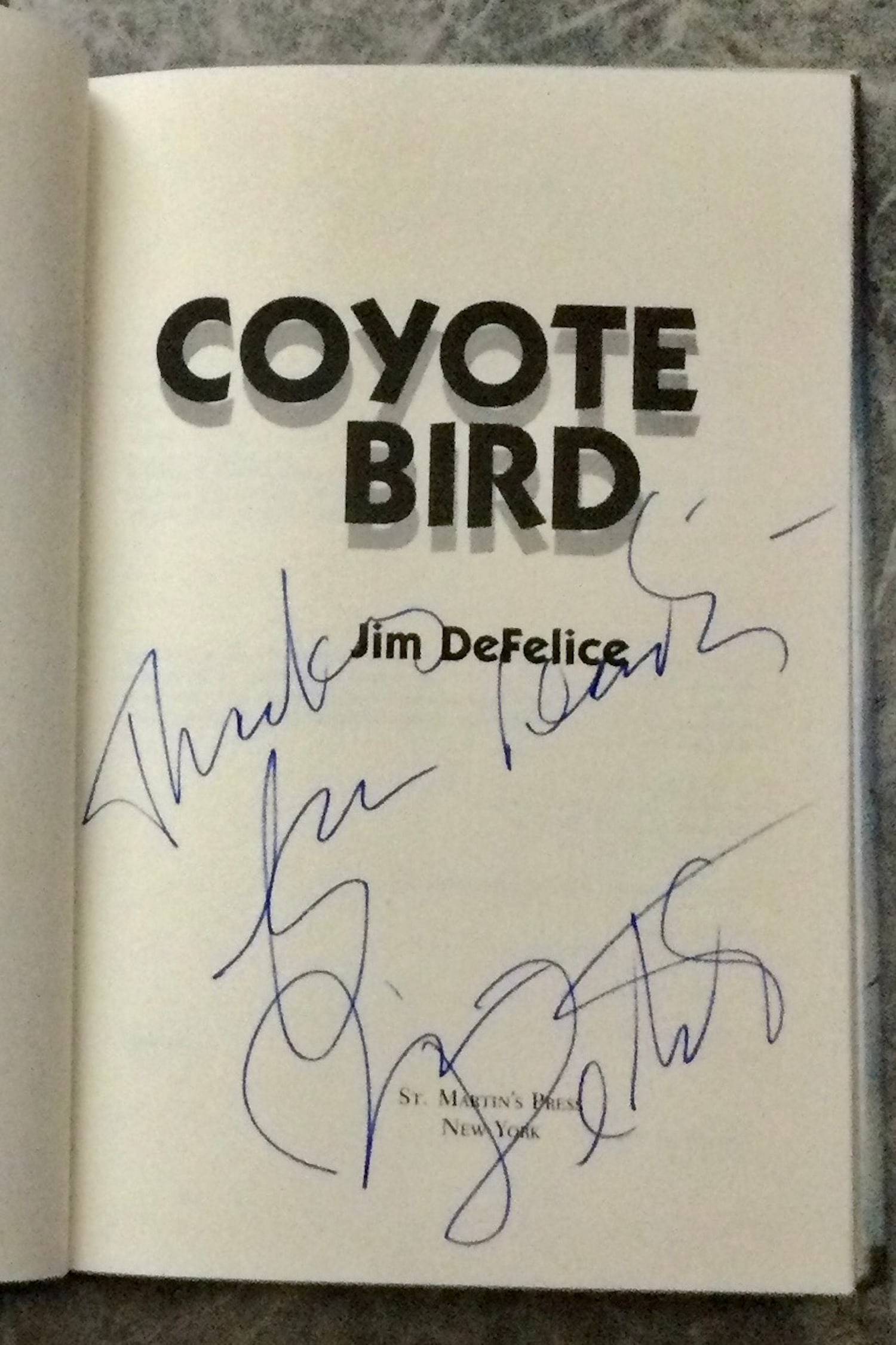 VINTAGE 1992 Hardcover Author SIGNED Aviation Thriller With Added AI 1st Edition 1st Printing in DJ (1 of 2)