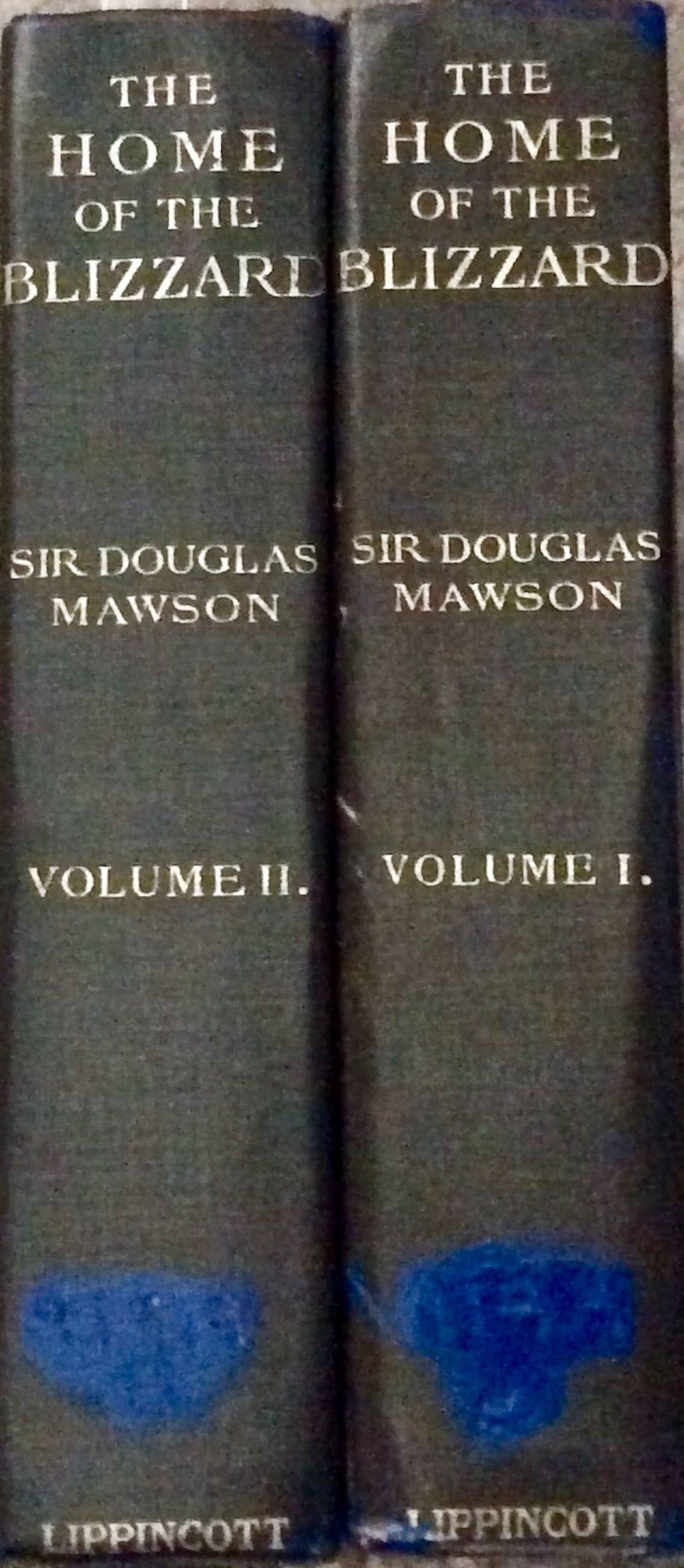 SCARCE ANTIQUE 1914-15 (2) Volume Hardcover Early South Pole Antarctic Exploration (1 of 12)