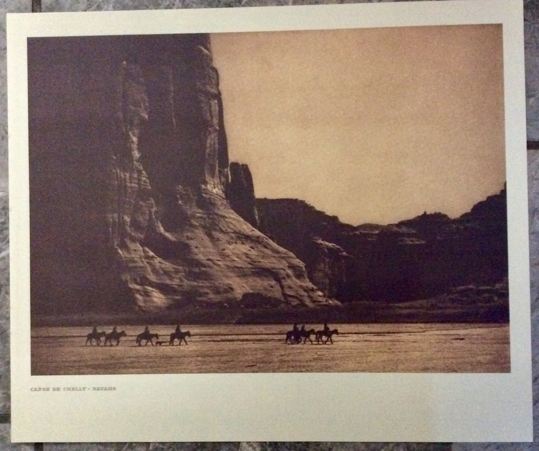 "CANON DE CHELLY—NAVAHO"  Edward Curtis 2006 Sepia Tone American Indian Photo (1 of 2)