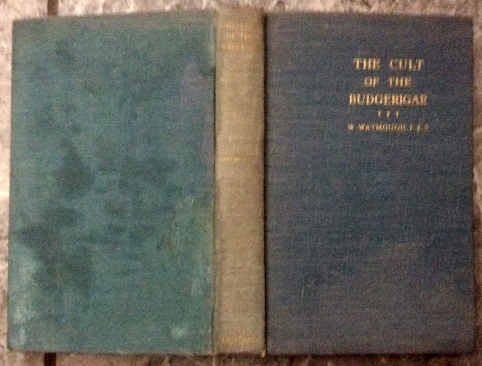 "Cult of the Budgerigar" by Walter Watmough SCARCE Hardcover 1951 Raising Budgerigars (Parakeets): SCARCE Hardcover 1951 Raising Budgerigars (Parakeets). "Cult of the Budgerigar" by Walter Watmough. HARDCOVER 1951Cage Birds (London) stated 3rd edition unknown Printing w/ "3rd edition" on title page