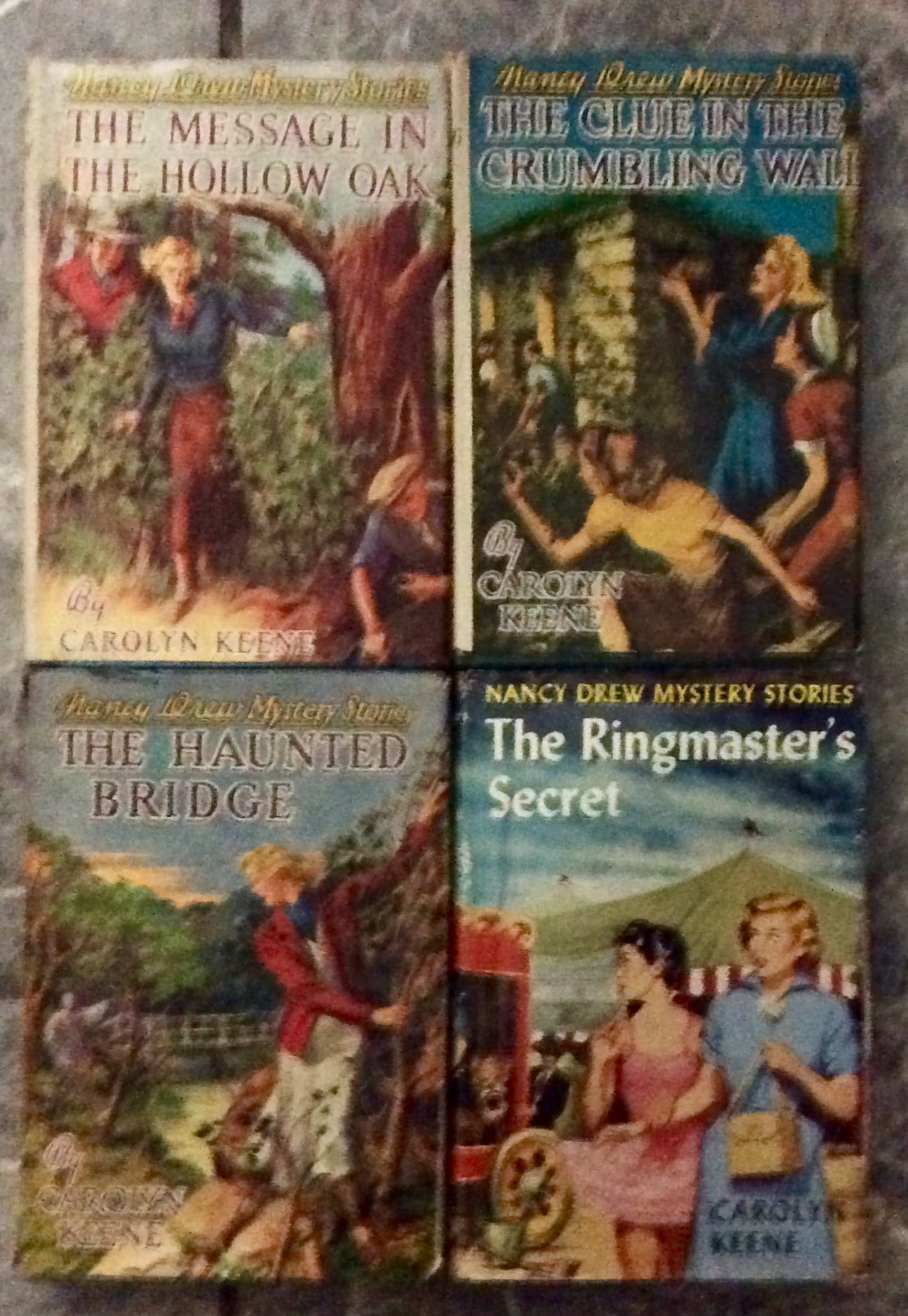 (4) OLDER Nancy Drew Mysteries All In Dust Jackets: (4) OLDER Nancy Drew Mysteries All In Dust Jackets. Children's Books with DJs are scarcer than any other genre since children, especially young children tend to hand the delicate paper DJs roughly. Th