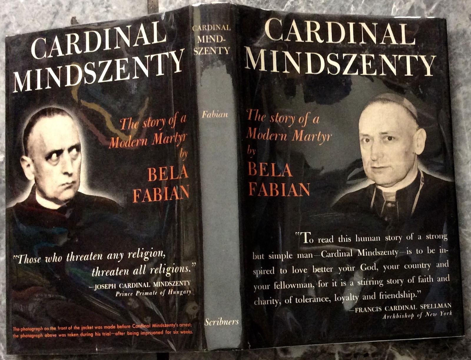 "Cardinal Mindszenty" by Bela Fabian Hardcover 1949 Mindszenty Struggles With Hungarian Communists: Hardcover 1949 Mindszenty Struggles With Hungarian Communists 1st Edition 1st Printing In Dust Jacket. "Cardinal Mindszenty: The Story Of A Modern Martyr" by Bela Fabian. HARDCOVER 1949 Charles Scribn