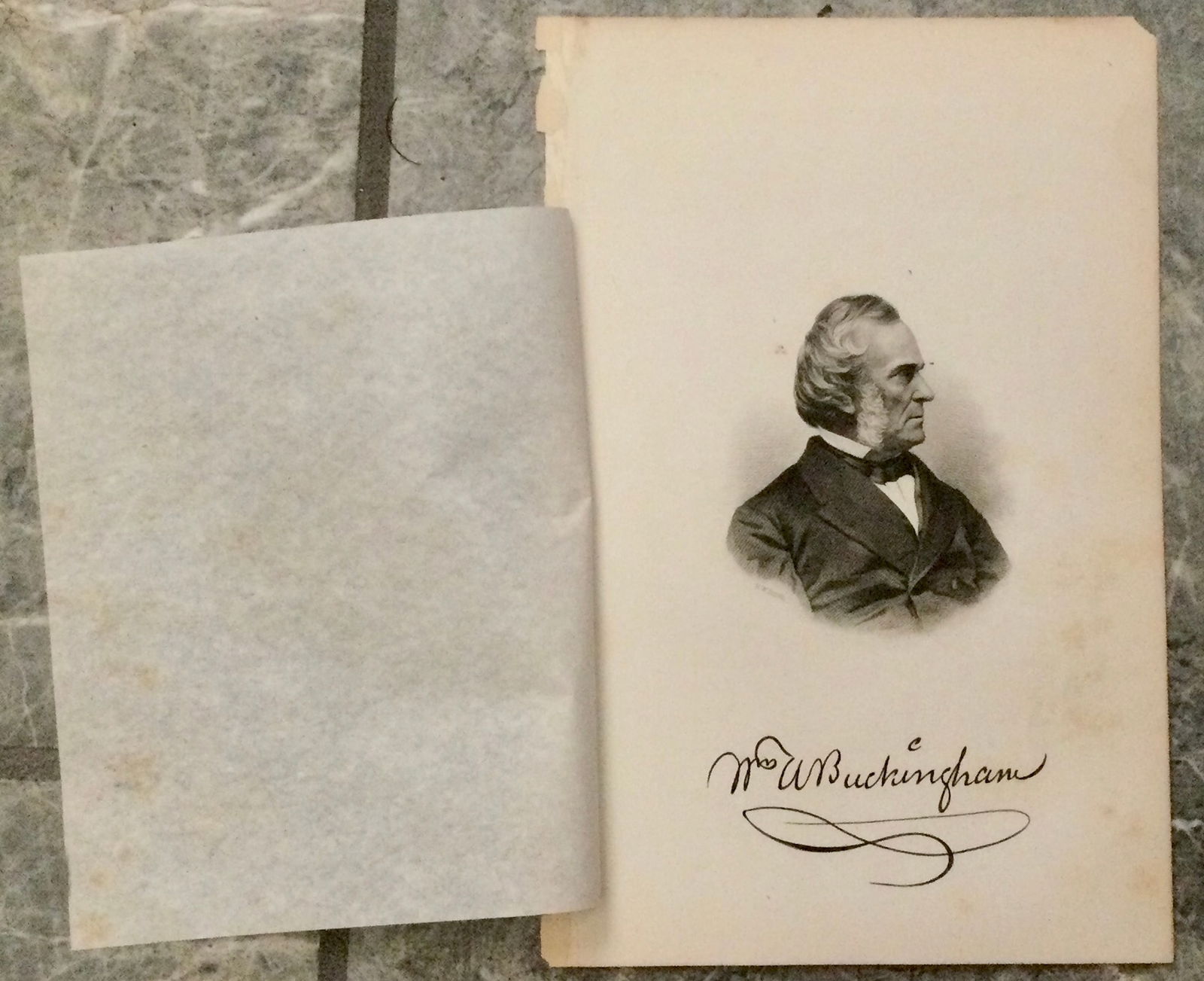 1866 Engraved Portrait Of William A. Buckingham Connecticut Anti Slavery Civil War Governor (1 of 1)
