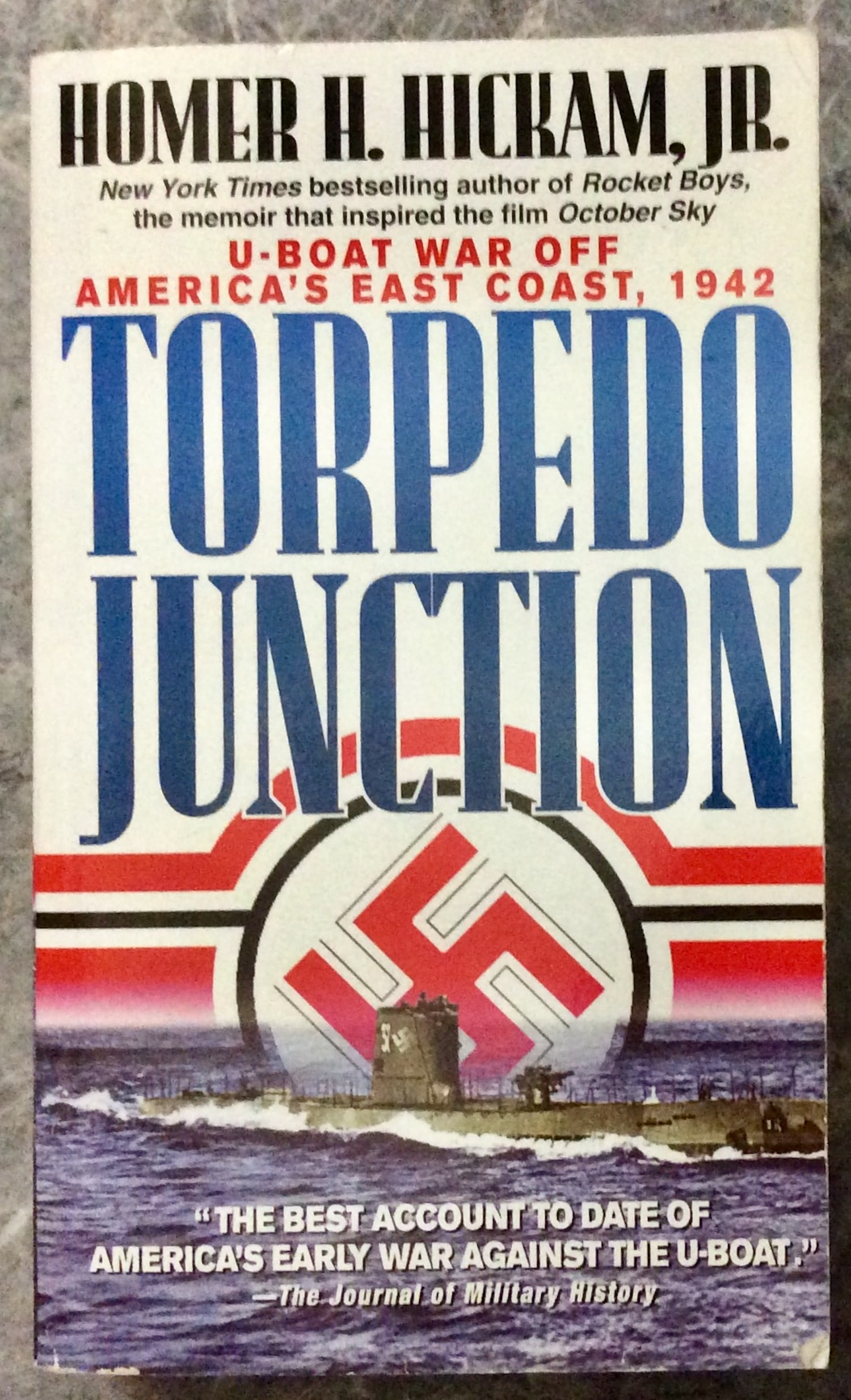 Mass Market Paperback 1991 History Of the U-Boat Assault On the US in 1942: Trade Paperback 1991 History Of the U-Boat Assault On the US in 1942. "Torpedo Junction: U-Boat War Off America's East Coast, 1942" by Homer Hichkam. MASS MARKET PAPERBACK 1991 Dell Books/Random House