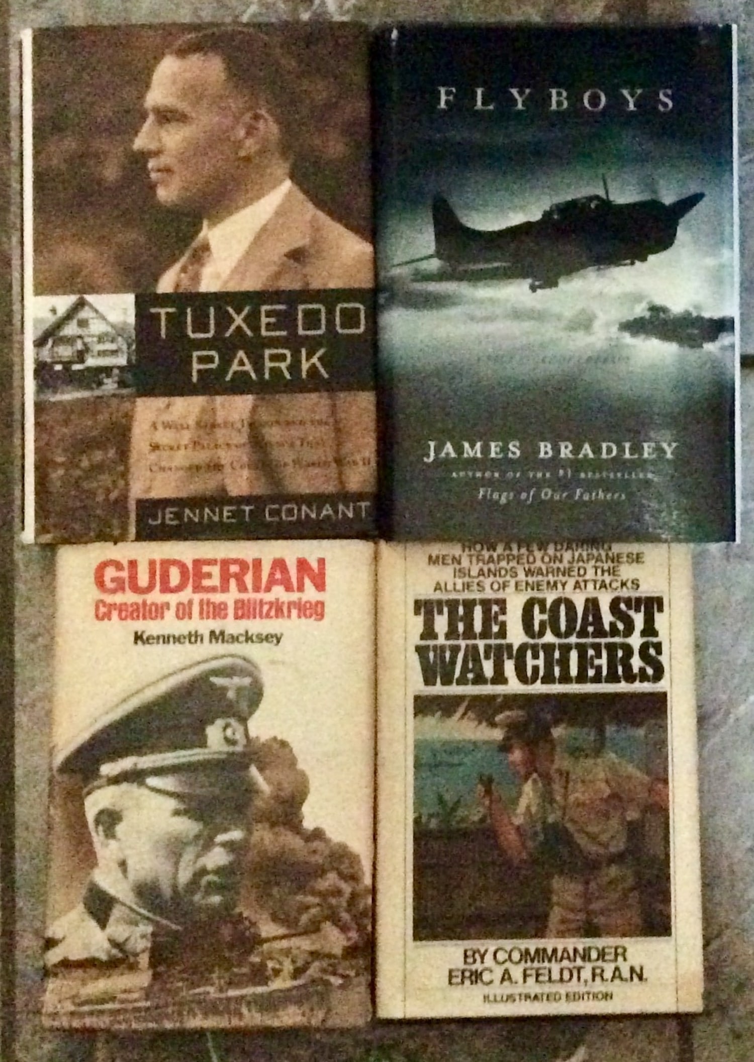 Lot Of (4) Hardcover Books 1975-2003 On WWII Military History All In DJs: Lot Of (4) Hardcover Books 1975-2003 On WWII Military History All In DJs. TITLES: 1) "Guderian: Creator Of The Blitzkrieg" By Kenneth Macksey. HARDCOVER 1975 Stein & Day Book Club Edition unknown pr