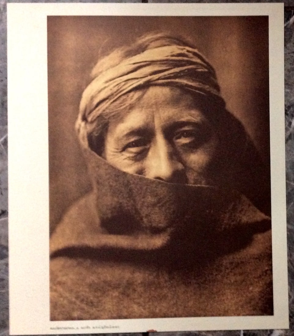 "WAIHUSIWA, A ZUNI KYAQIMASSI" Edward Curtis 2006 Sepia Tone American Indian Photo: Sepia Tone North American Indian Photo Of Western Indian Life By Famed 19th Century American Photographer Edward S. Curtis. Copyright 2006 by Tess Press/BBS Publishing. Suitable for framing, each phot