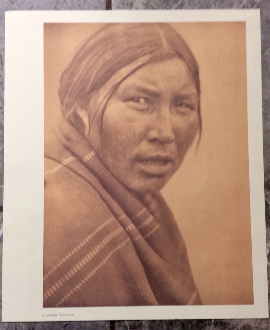 "A CREE WOMAN" Edward Curtis 2006 Sepia Tone American Indian Photo (1 of 2)