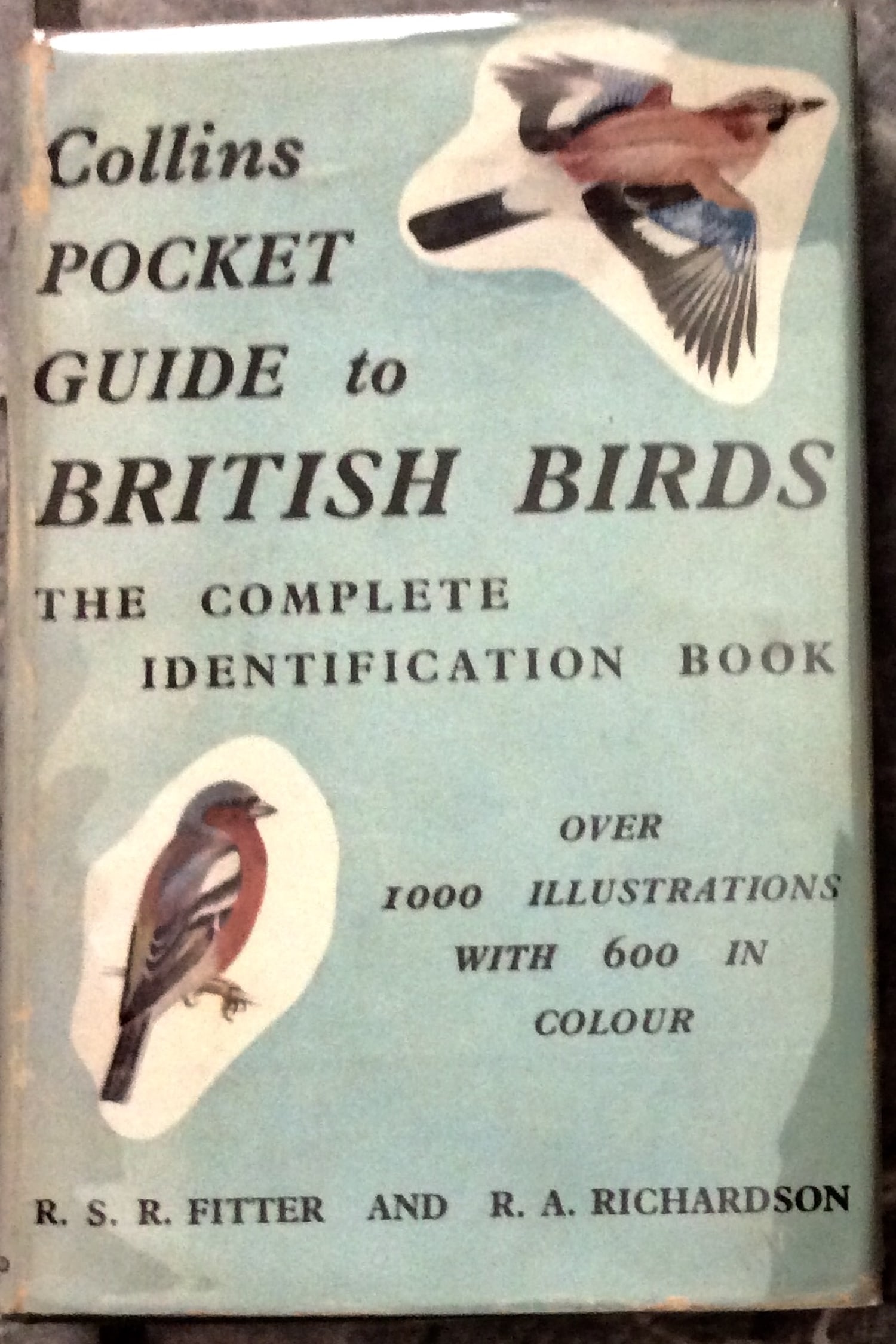 "Collins Pocket Guide To British Birds" by Richard Fitter Hardcover 1953 Heavily Illustrated Bird (1 of 4)