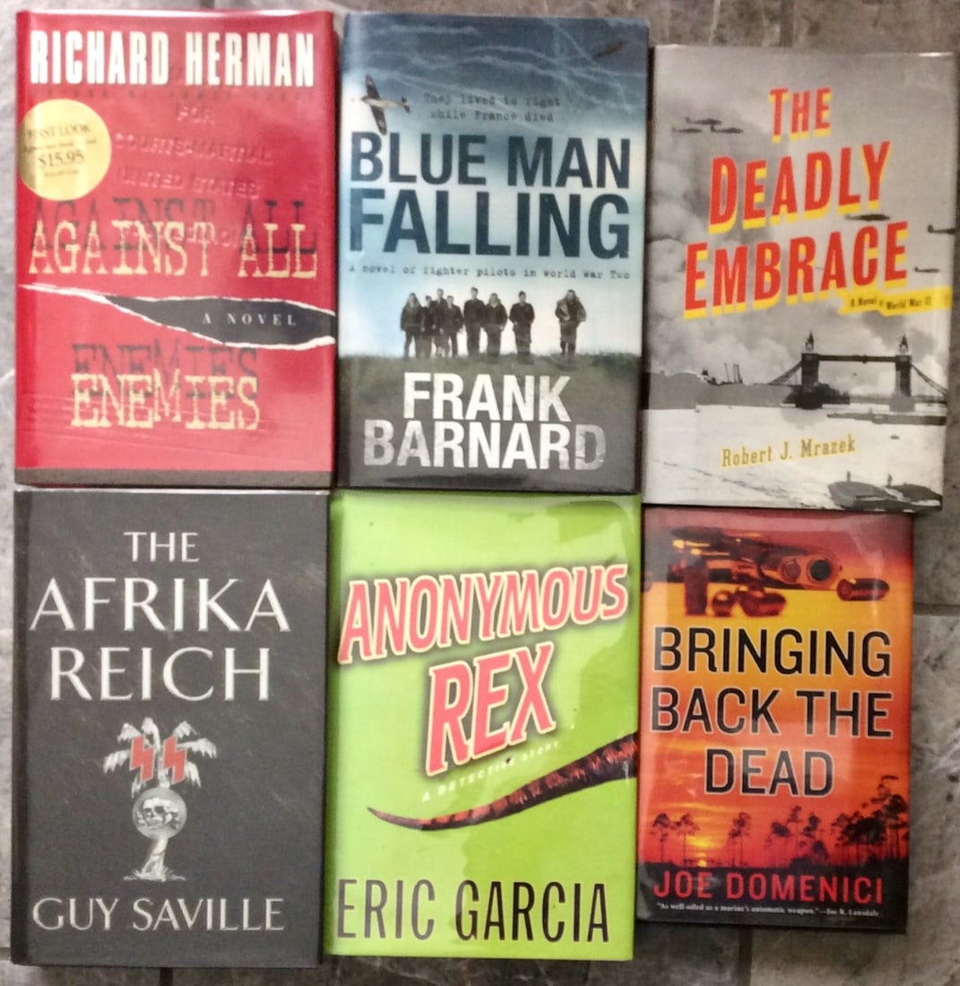 SIGNED BOOK LOT (6) Hardcovers Author SIGNED Mysteries; Four are Author's 1st book. All 1st Editions (1 of 8)