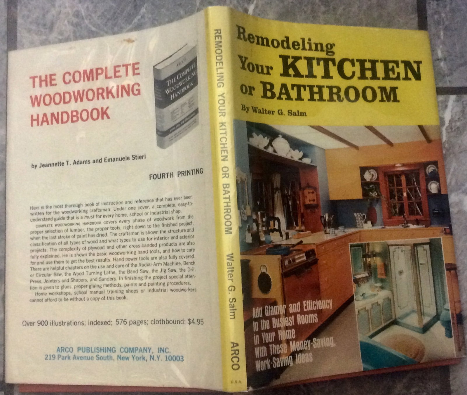 "Remodeling Your Kitchen Or Bathroom" by Walter Salm 1969 Hardcover Practical Kitchen Bathroom Make (1 of 4)