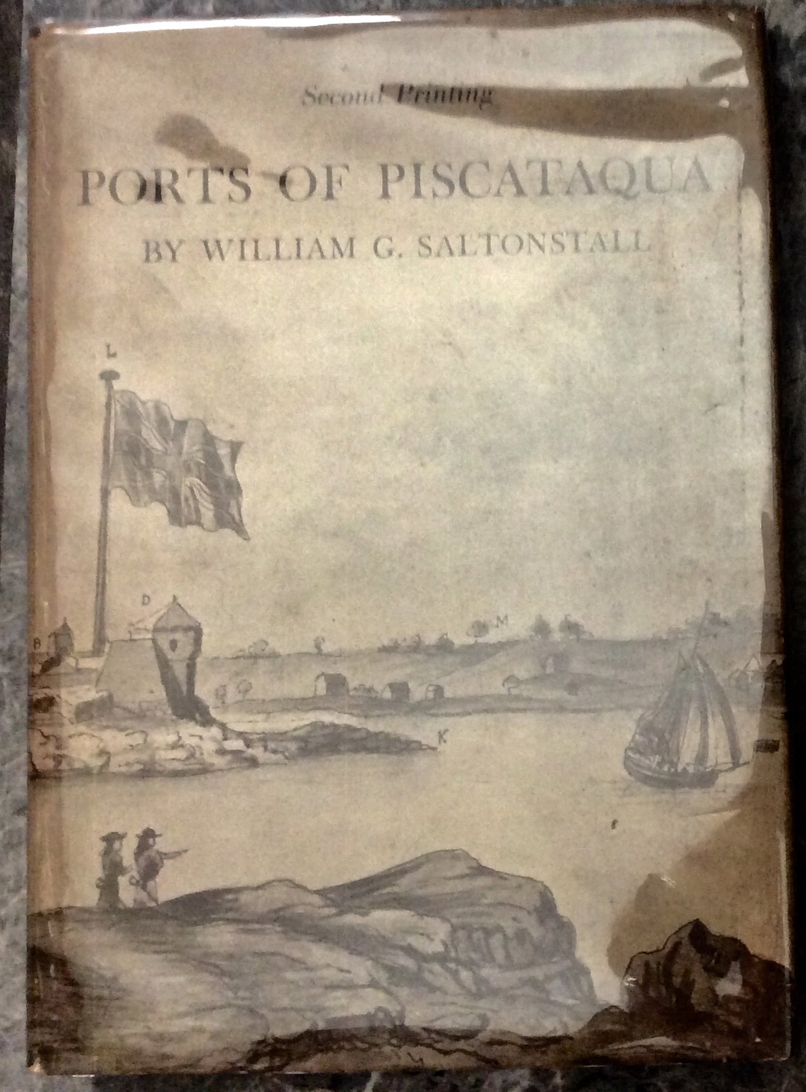 "Ports Of Piscataqua" by William Saltonstall ANTIQUE 1941 Hardcover Maritime History Of N.H. In DJ (1 of 3)
