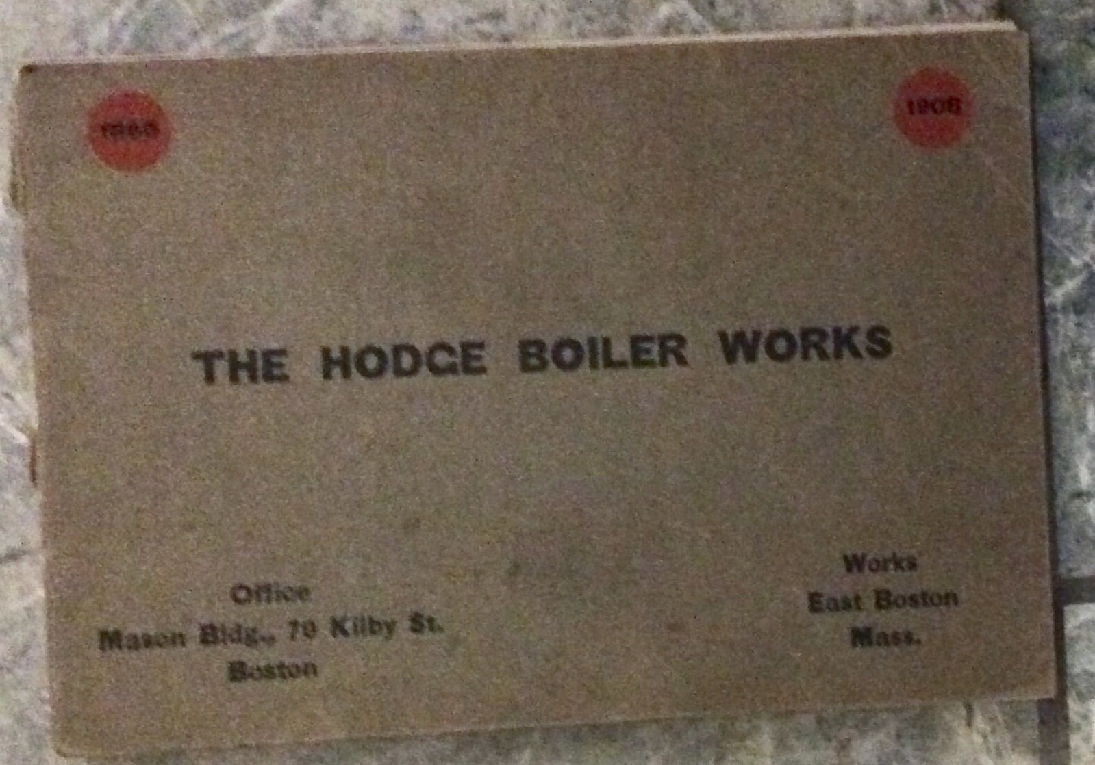 "The Hodge Boiler Works" By Hodge Company ANTIQUE Trade Paperback ND circa 1910 Scarce Trade Catalog (1 of 4)
