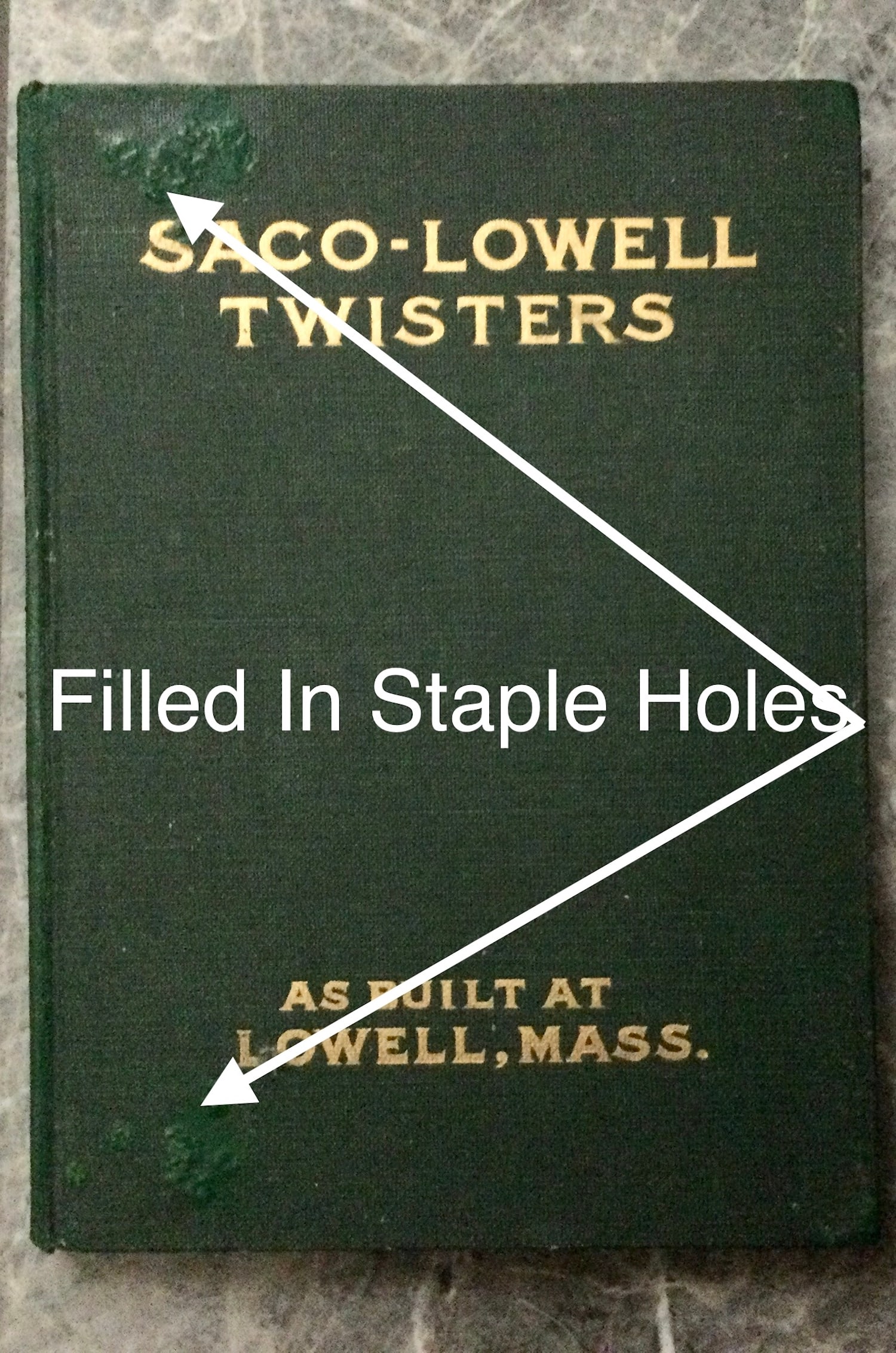 SCARCE ANTIQUE Hardcover ND Circa 1918 Trade Catalog Of Saco-Lowell "Twist" Machinery 1st Edition (1 of 5)