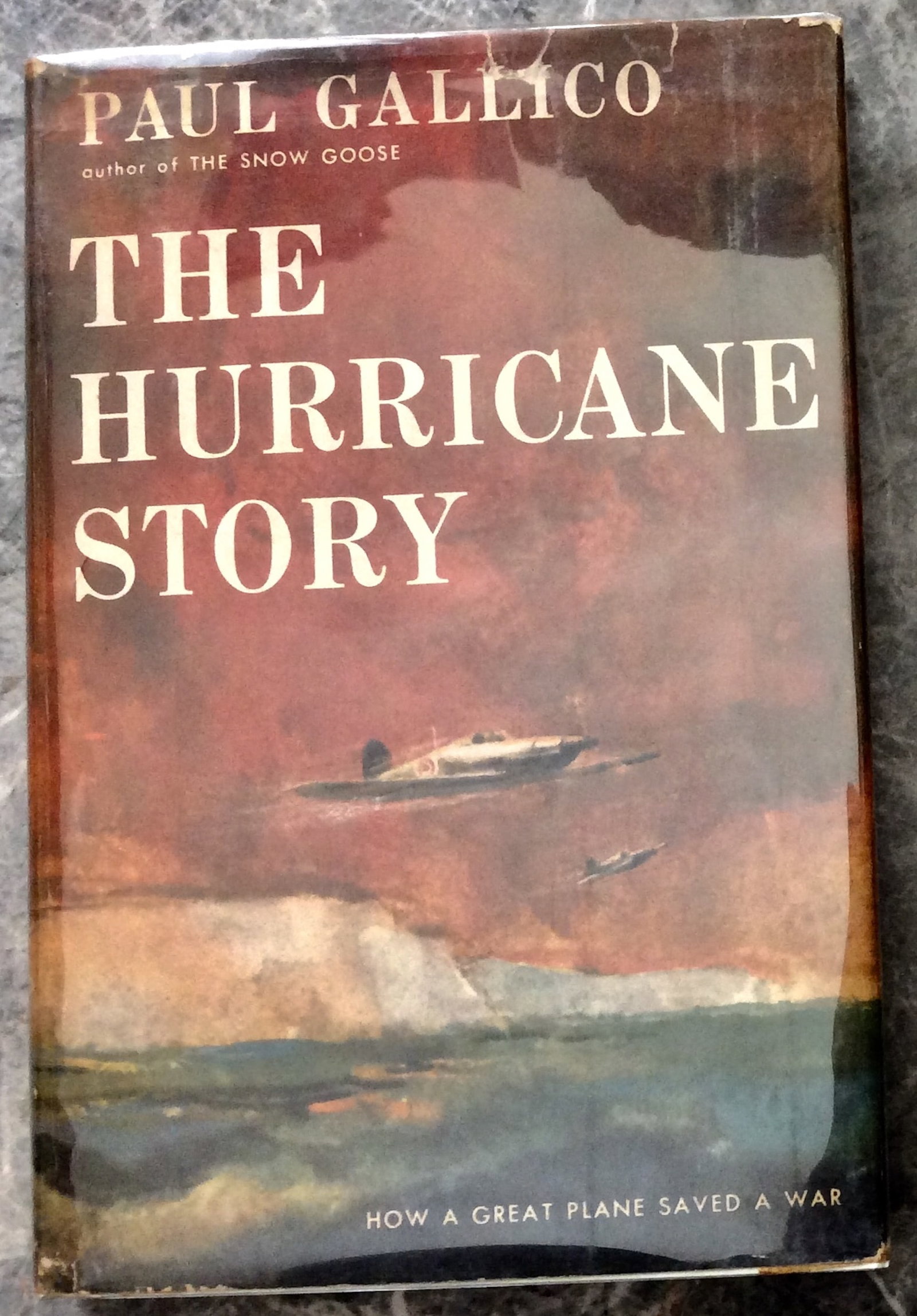 "The Hurricane Story" Paul Gallico 1960 Hardcover History Of The RAF's "Hurricane" Fighter Stated: 1960 Hardcover History Of The RAF's "Hurricane" Fighter Stated 1st Edition 1st Printing in Dust Jacket. "The Hurricane Story" Paul Gallico. HARDCOVER 1960 Doubleday & Company 1st American Edition, 1st