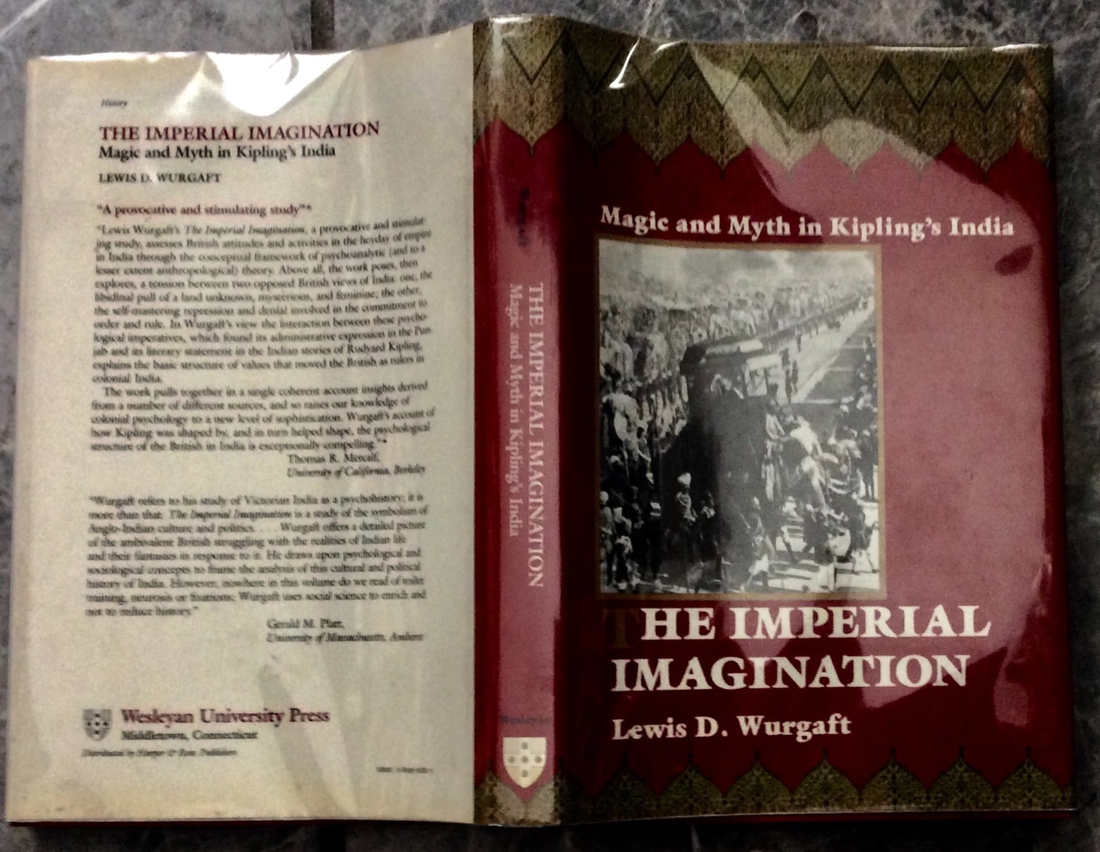 "The Imperial Imagination: Magic and Myth In Kipling’s India" by Lewis Wurgaft 1983 Hardcover The (1 of 3)