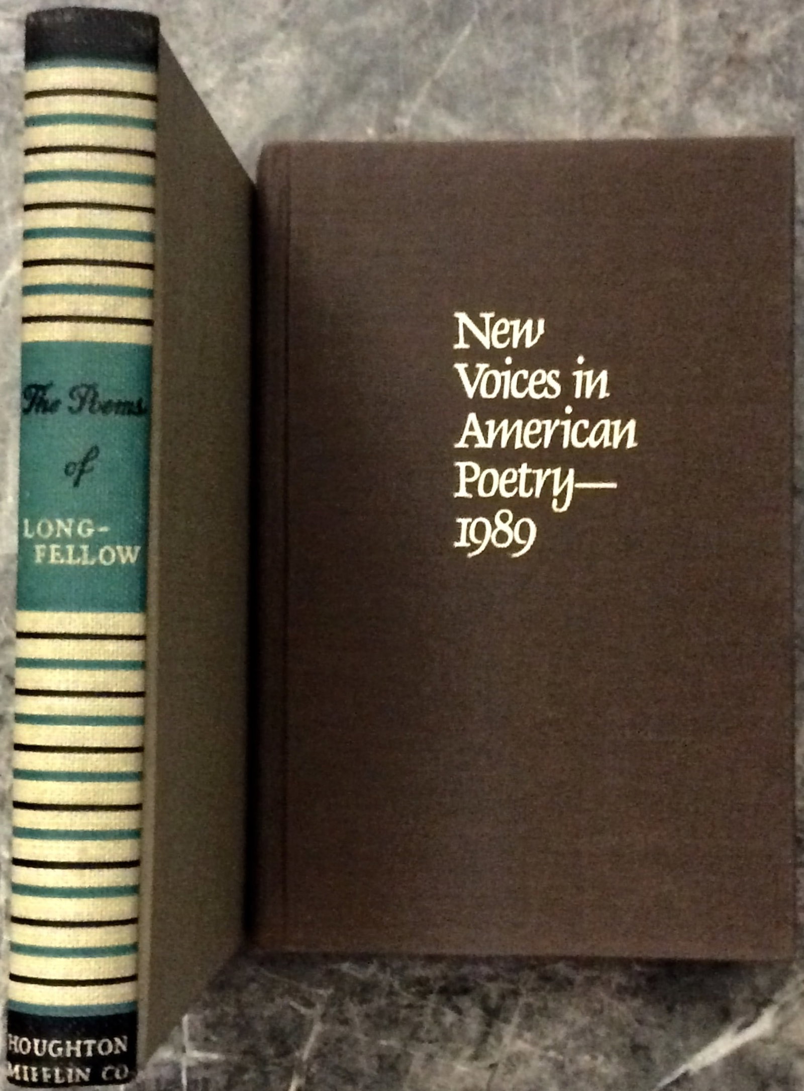 "New Voices In Poetry—1989" & "Complete Poems Of Longfellow Lot Of (2) Poetry Books 1950-89 (1 of 1)
