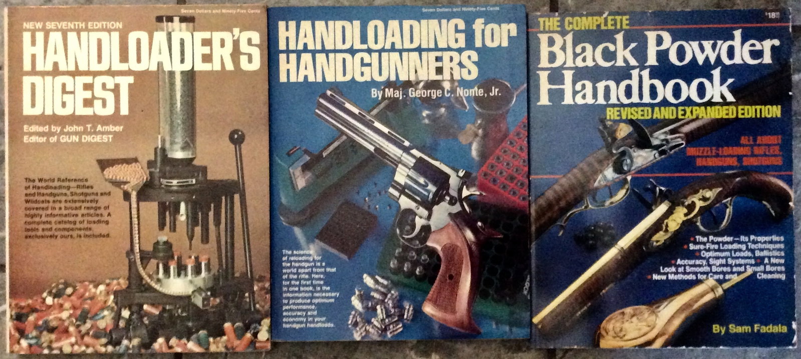"Black Powder Book", "Hand-loading" & "Hand-loader's Digest" 1975-90 TPB Lot Of (3) Gun References (1 of 1)