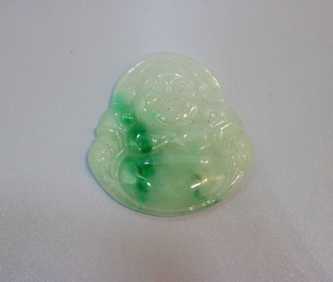 Myanmar jade pendant  Maitreya (1 of 2)