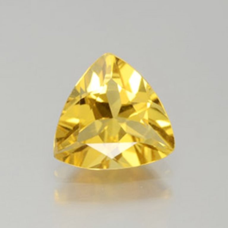 Natural Yellow Glden Beryl Trillion Cut 2.09Ct: Gem Type: Natural Yellow Golden Beryl Qty: 1 Pieces Weight: 2.09 Carat Measurement: 9x9x5.7 mm Shape: Trillion Facet Clarity: VS,Color: Yellow Golden Origin: Madagascar Treatment: None