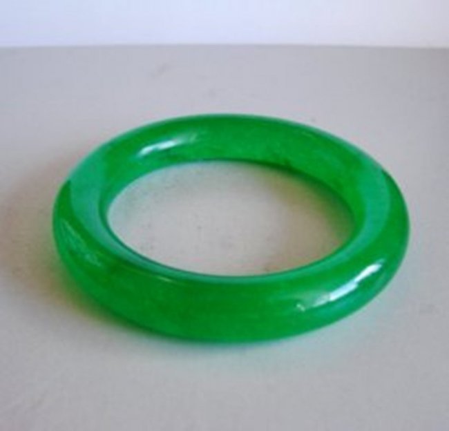 Natural Jadeite Jade Bangle Grade: A Size 7.25 (1 of 3)