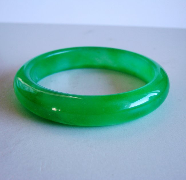 Natural Jadeite Jade Bangle Grade: A Size: 7.25 (1 of 3)