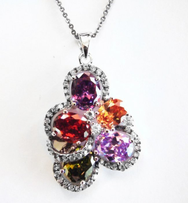 Creation Diamond Multcolor Stone 10.78Ct 18kW/g Overlay (1 of 3)