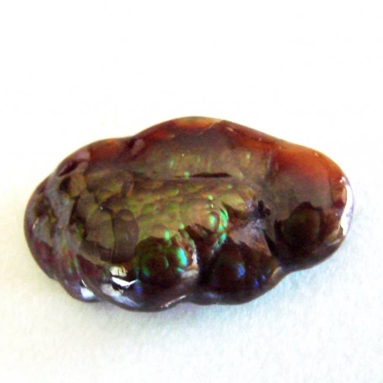 Natural Multicolor Fire Agate Fancy Cut 14.40Ct (1 of 5)