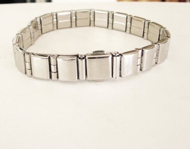 Men Bracelet Stainless Steel Leather Design Like Chanel: Men Bracelet Stainless Steel Design Rolex Style Made In Italian High Quality Item Weight:45.60 grams Wight: 10.3 mm,Size 8.1/2"inch Gander: Men /Good for a gift to Lover (This item Ready Ship in Two d