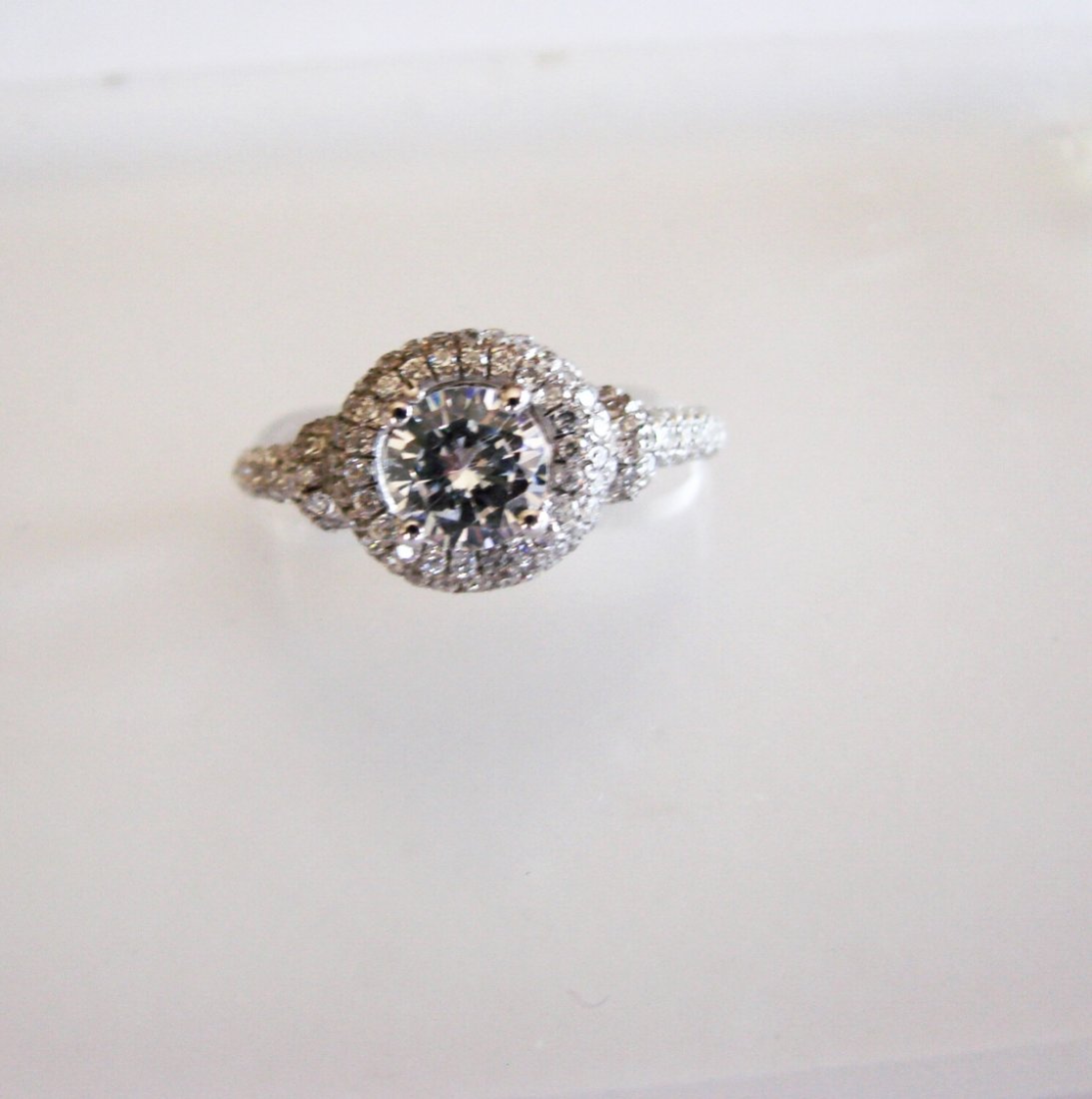 Wedding Ring Creation Diamonds 2.95Ct 18k W/g Overlay (1 of 4)