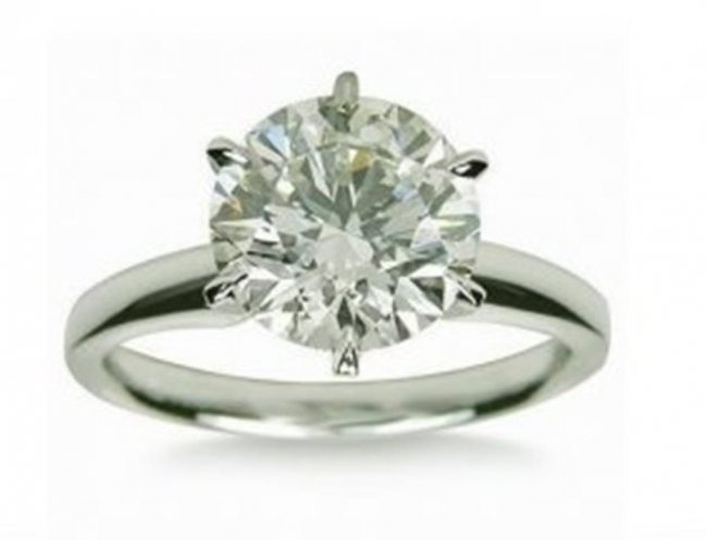 Engagement Diamond Ring 1.27Ct 14k W/g SZ 6 (1 of 2)