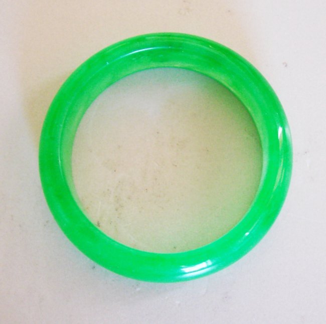 Natural Jadeite Jade Bangle Grade: A / Size 7.25 (1 of 4)
