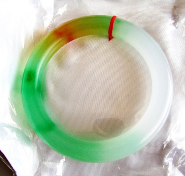 Natural Chinese Jadeite Jade Bangle Grade A Size 8 (1 of 5)