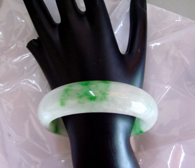 Natural Chinese Jade Bangle JBA-A Size: 6.75 (1 of 6)