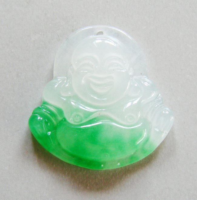 Natural Jadeite Jade Buddha Figurine Pendants Grade: A (1 of 3)